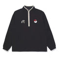 Malbon Grey Quarter Zip Pullover 블랙 골프 의류 정면