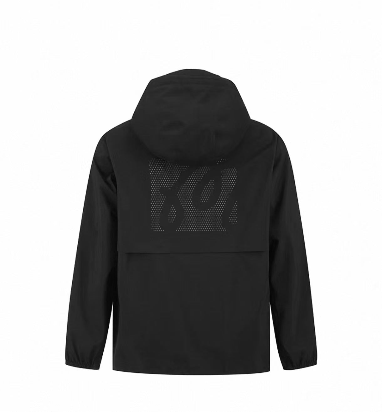 Malbon Studio Seoul 3-Layer Tech Men's Jacket Black technical golf jacket front view