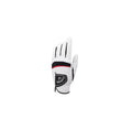 Side view of Callaway Warbird golf glove showing reinforced palm for superior grip, flexibility, and moisture-wicking fabric.