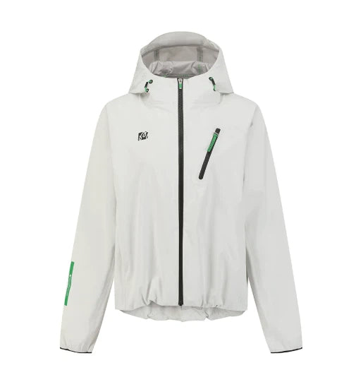 Malbon Studio Seoul 3-Layer Tech Women's Jacket Grey golf jacket front view