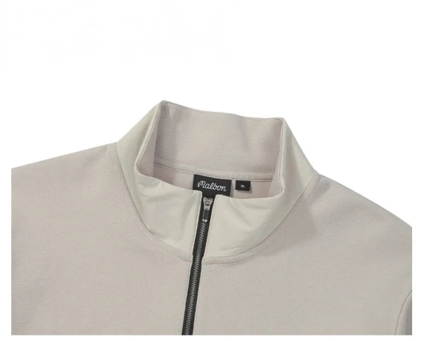 Malbon 남성용 Lightweight Casual Golf Jacket 카키 경량 골프 재킷 모델 착용 이미지