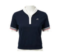 Malbon 여성용 Lightweight Breathable Golf T-Shirt 네이비 골프 티셔츠 정면 이미지