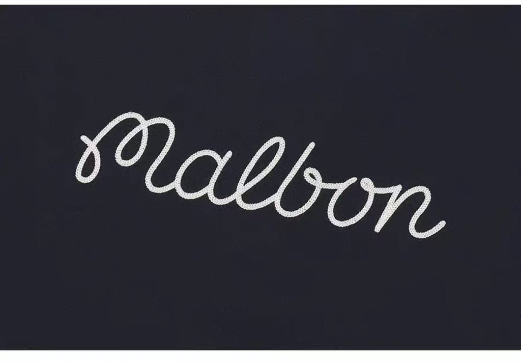 Malbon 여성용 Lightweight Breathable Golf T-Shirt 네이비 골프 티셔츠 디테일 이미지