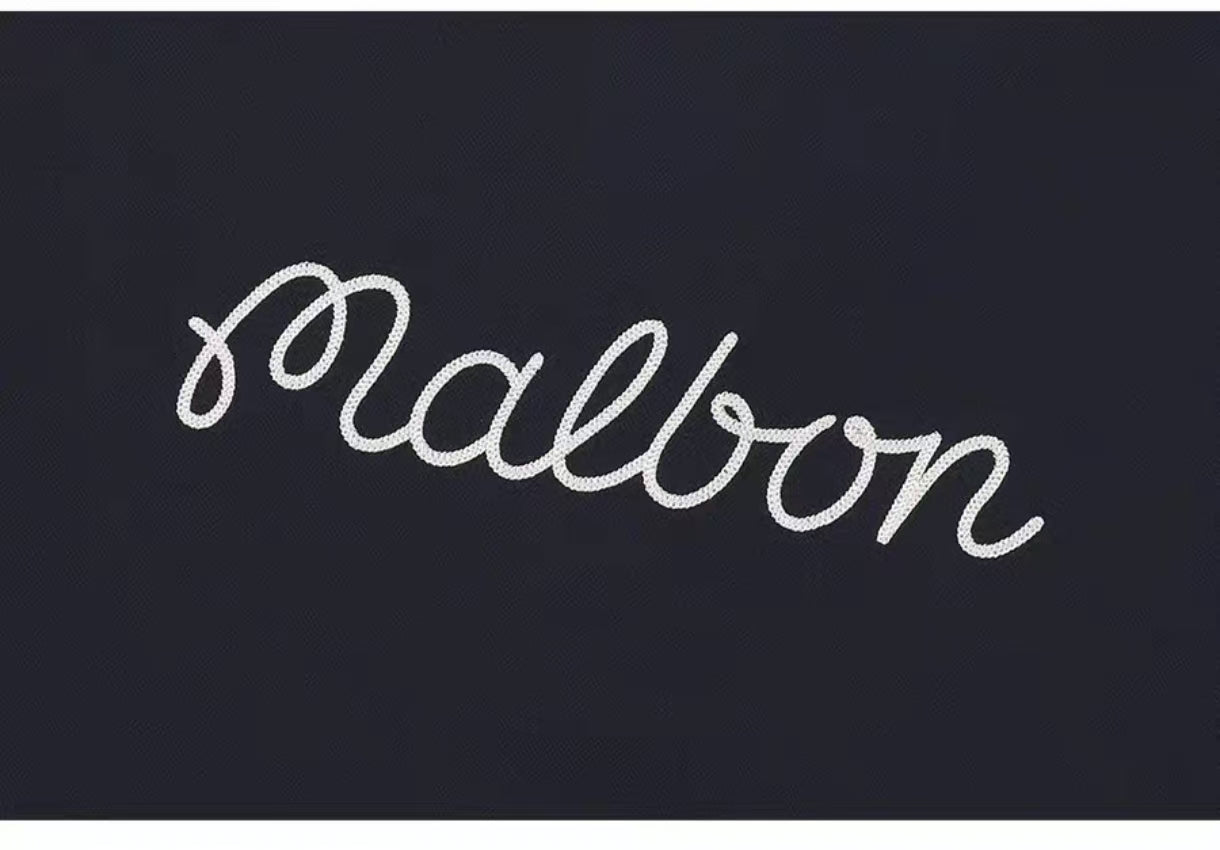 Malbon 여성용 Lightweight Breathable Golf T-Shirt 네이비 골프 티셔츠 디테일 이미지