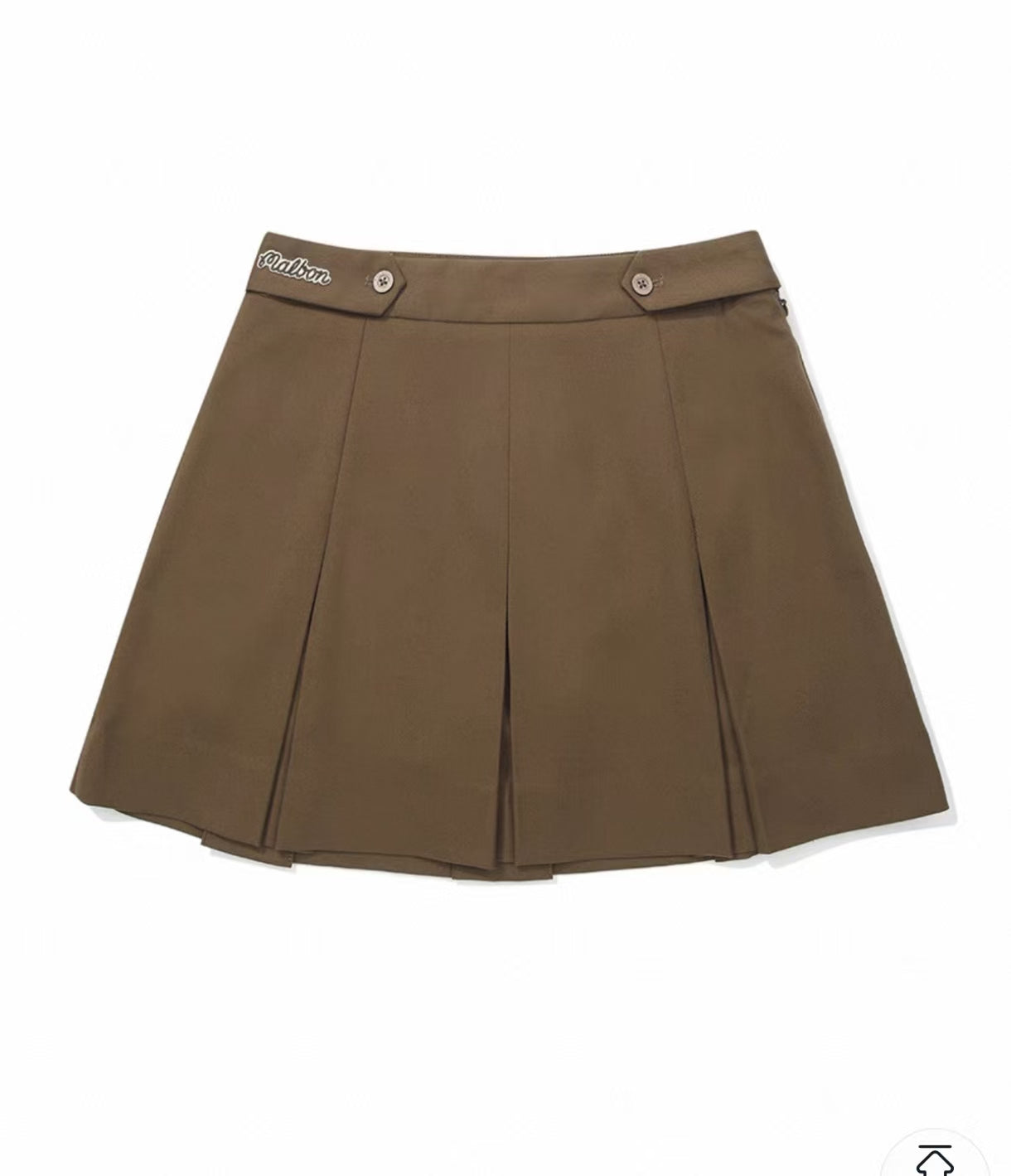 Malbon Kiera Skirt Olive golf skirt front view