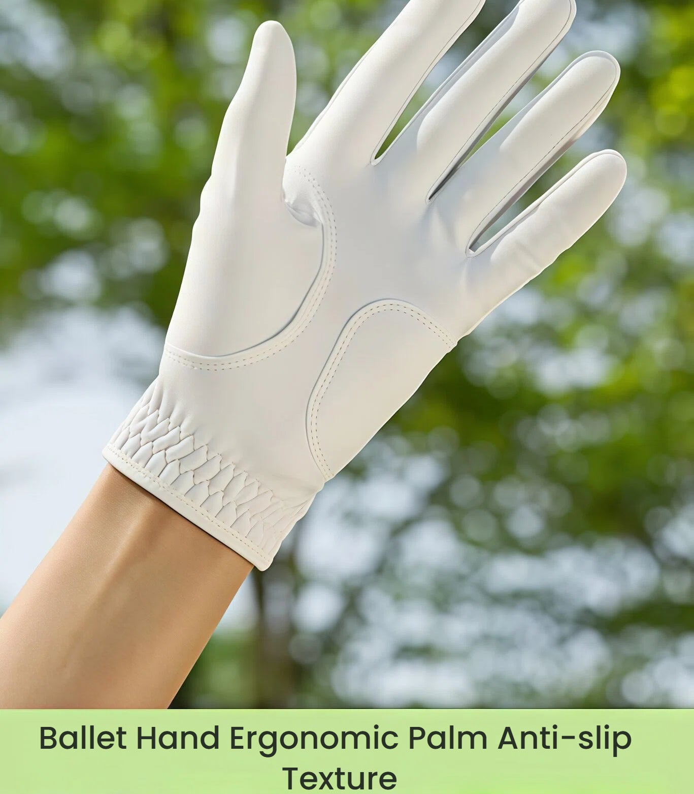 A comprehensive size reference chart for Ozero golf gloves. Measure your hand length and palm width in centimeters to find the perfect size, ranging from 14 to 27.