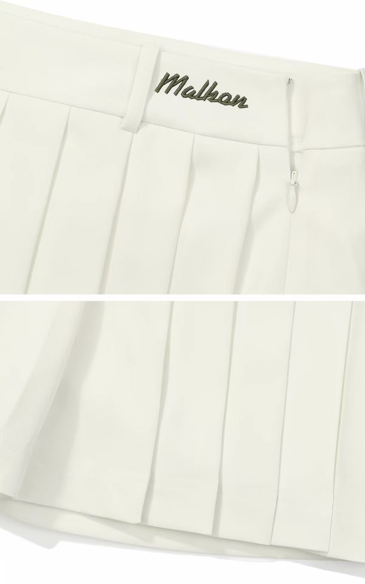Malbon 여성용 Embroidered Tennis Skort Set 골프 스커트 세트 모델 착용 이미지