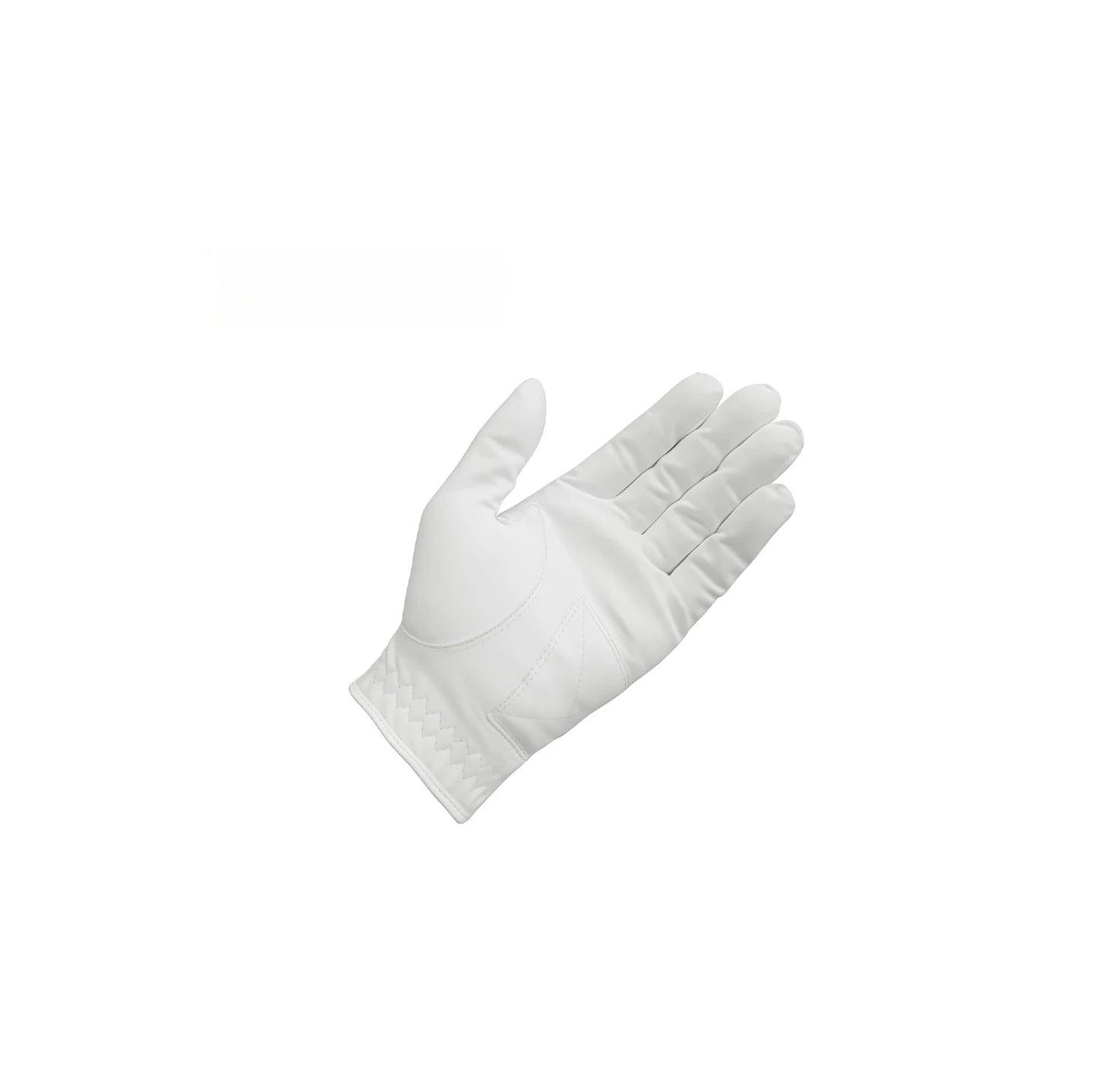 A detailed view of the palm side of the Volvik men's golf glove, highlighting the extra padding for enhanced comfort and the textured, durable nano fabric for a superior grip.