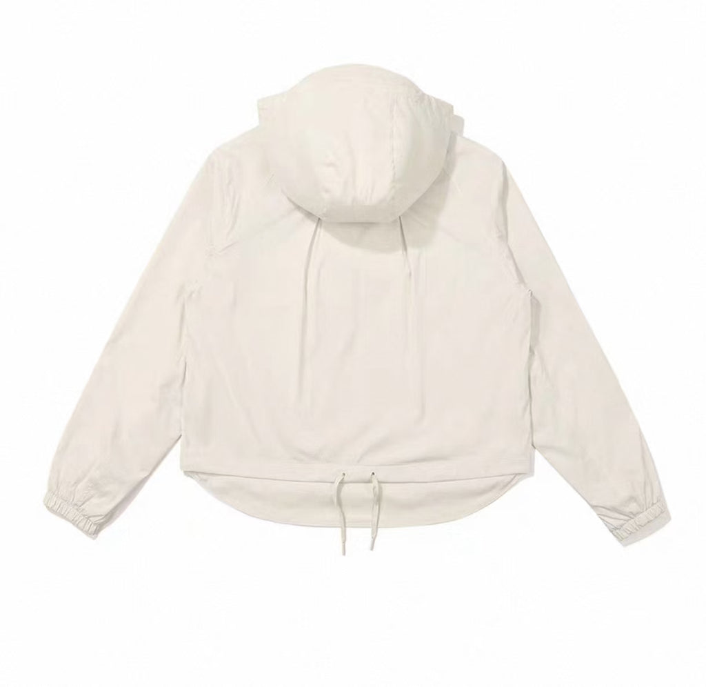 Malbon Golf Women’s Quarter-zip Hooded Windproof Jacket