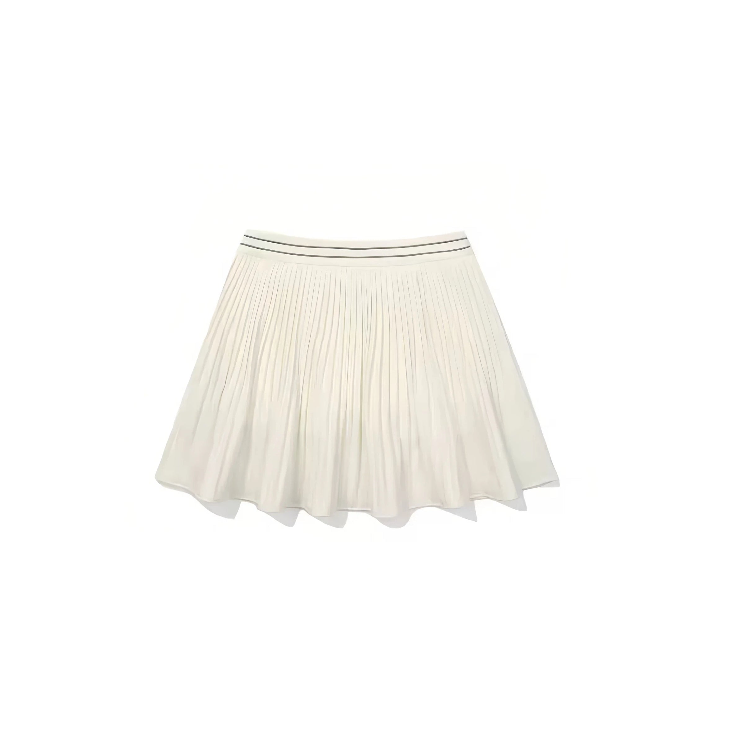 Malbon Women's Tennis Skirt Beige tennis-style golf skirt front view