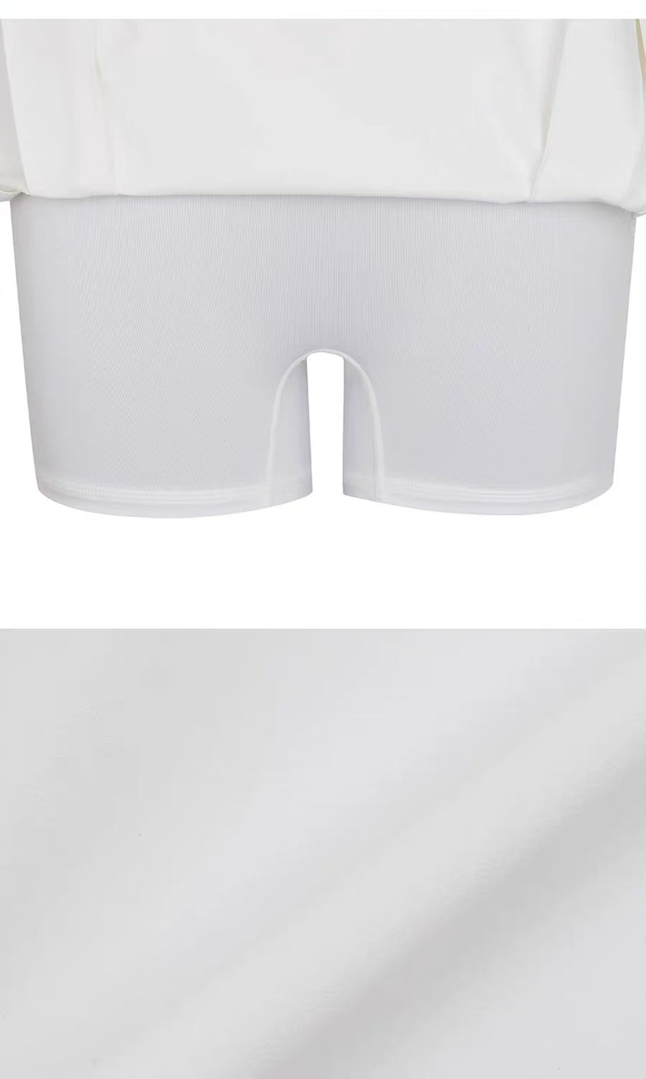 Malbon Studio Seoul Belted Skirt Beige golf skirt detail view