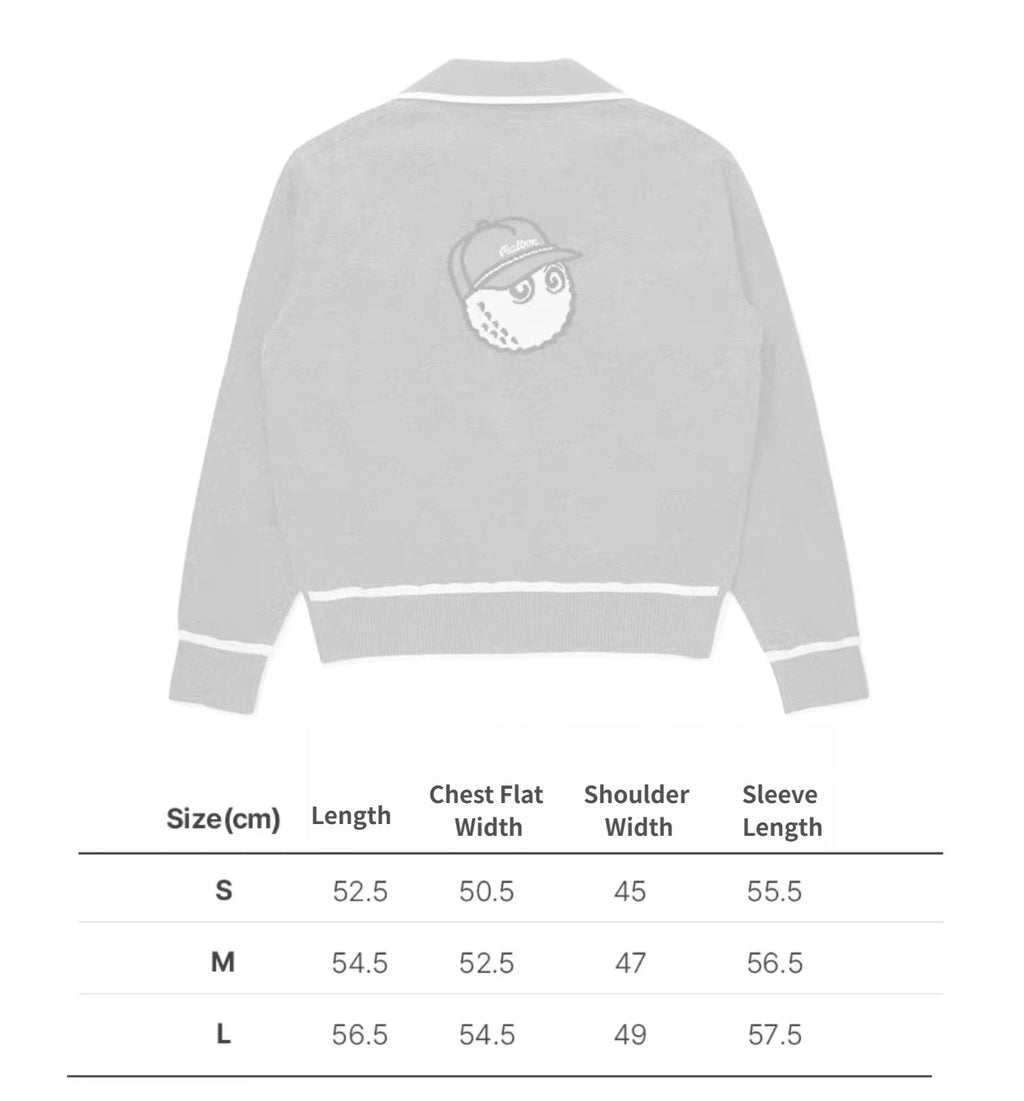 Malbon Preserve Buckets Knit Windbreaker 화이트 사이즈 차트