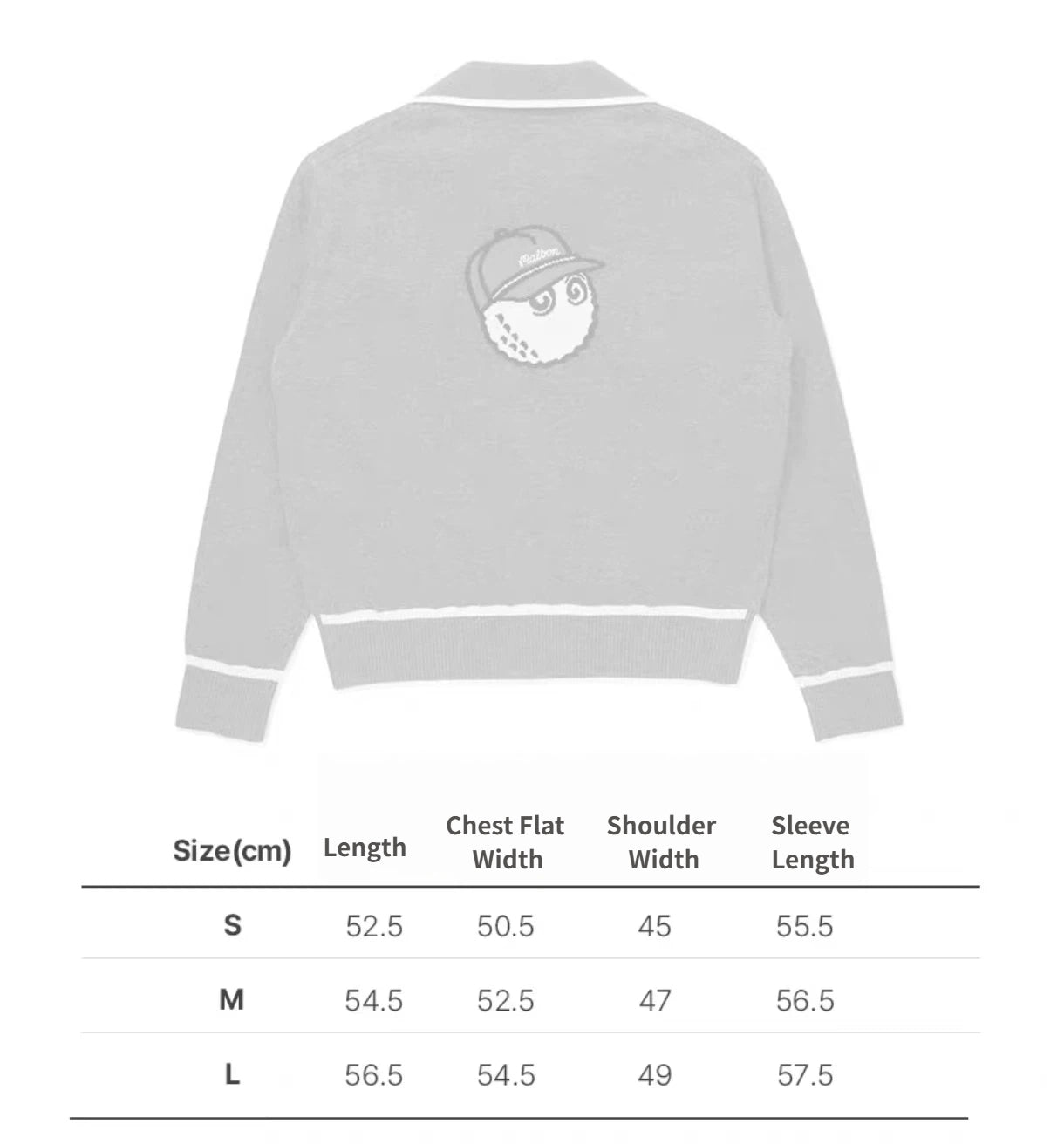 Malbon Preserve Buckets Knit Windbreaker 화이트 사이즈 차트