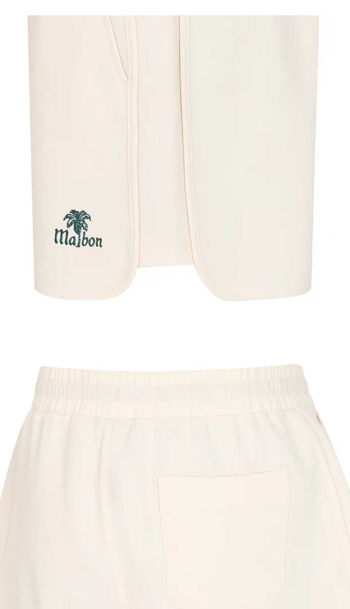 Malbon Golf Women’s Elastic Waist Straight-Leg Shorts