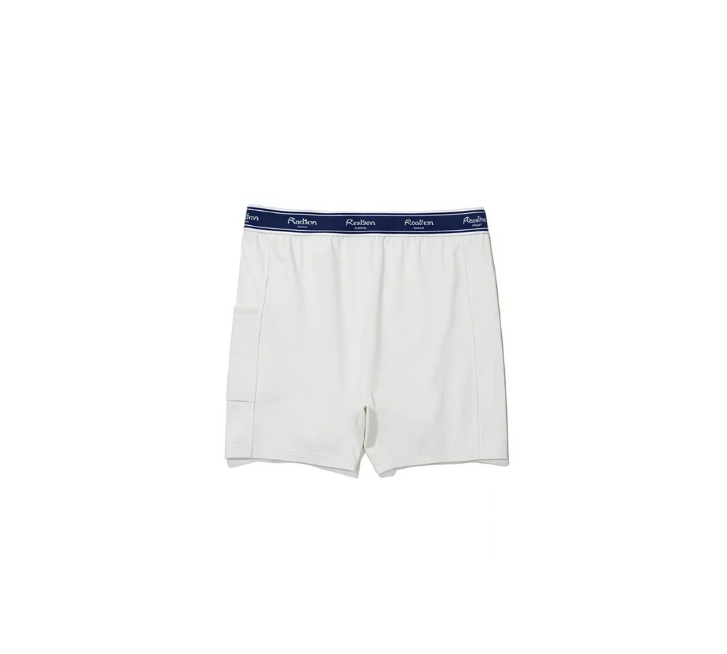 Malbon Women's Golf Skort - Autumn Winter Sport Skirt White collar and logo detail 화이트 골프 의류 카라와 로고 디테일
