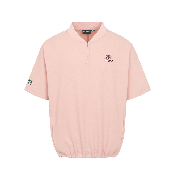 Malbon Golf Women’s Loose Fit Quarter-Zip Casual Shirt
