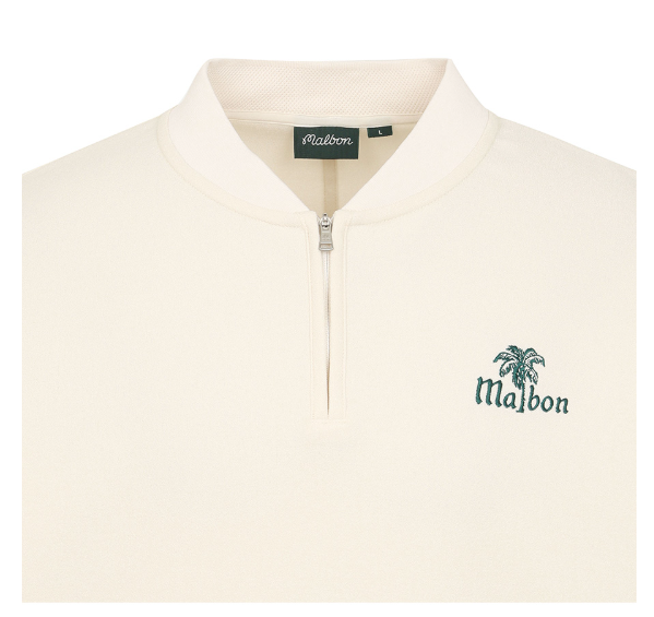 Malbon Golf Women’s Loose Fit Quarter-Zip Casual Shirt