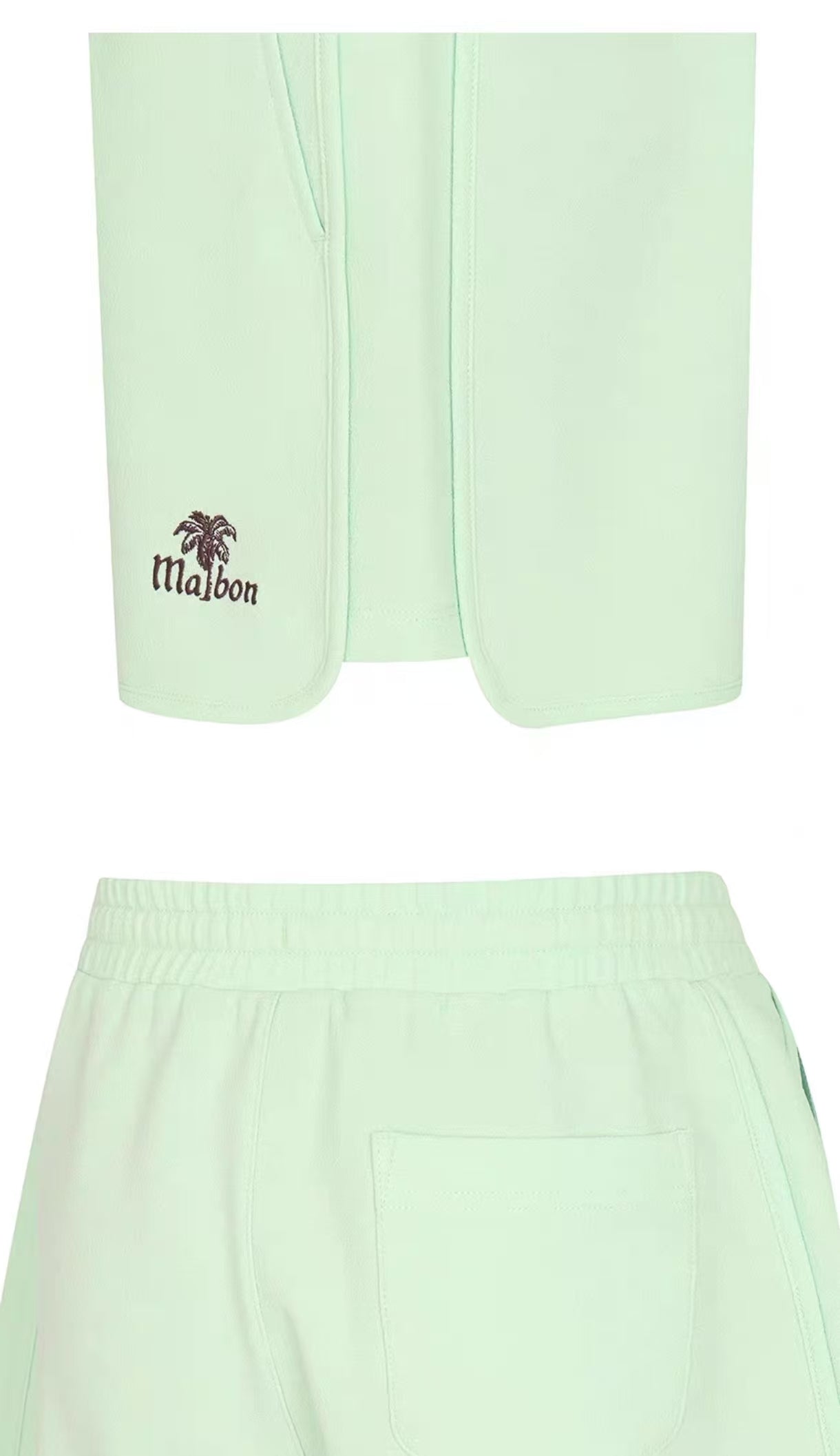 Malbon Golf Women’s Elastic Waist Straight-Leg Shorts