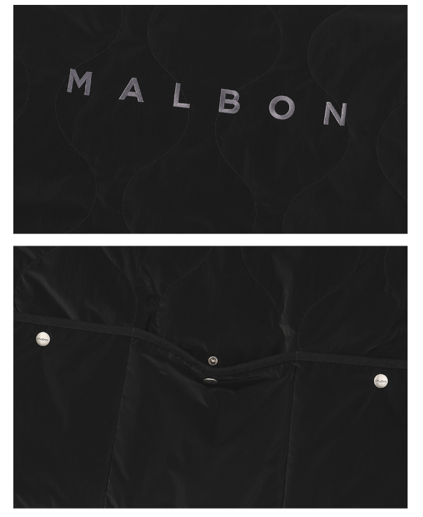 Malbon Golf Men’s Full-Zip Insulated Padded Jacket