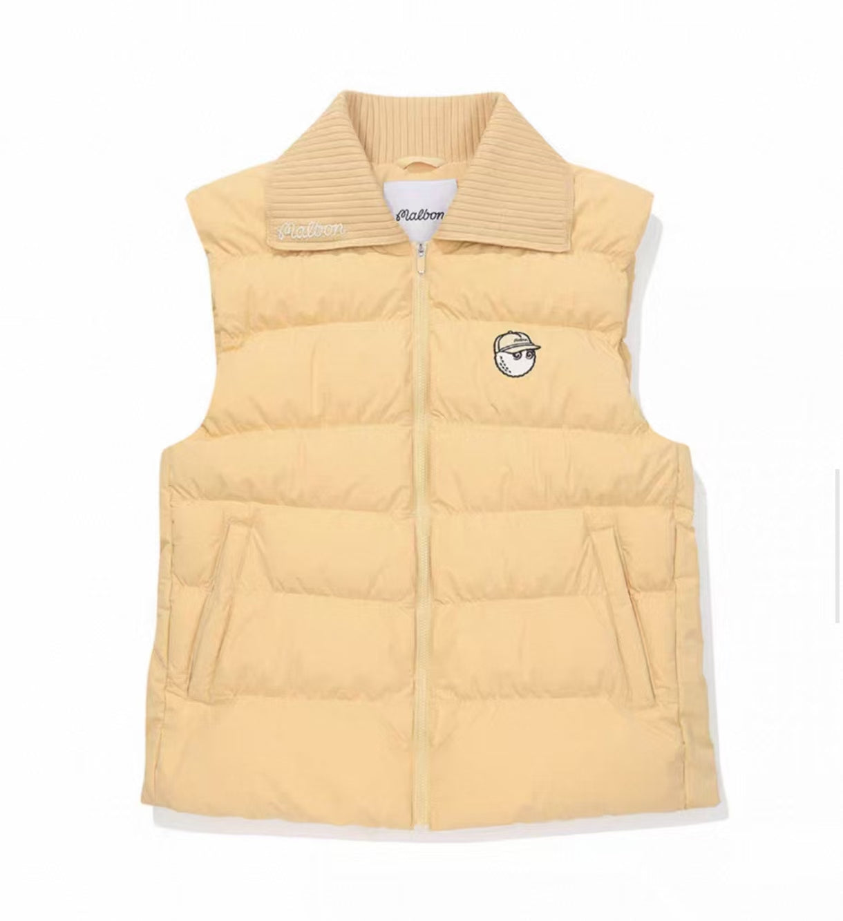 Malbon Golf Women’s Knit Collar Insulated Down Vest