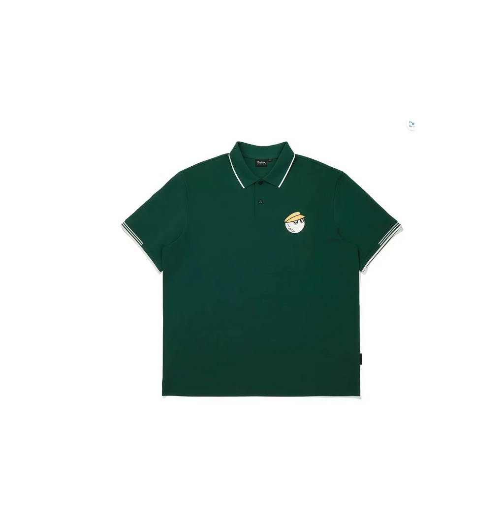 Malbon men's breathable summer golf polo in Green - image 1