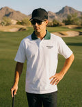 Devereux Golf 남성 서머 컬러블록 그린 칼라 폴로 셔츠 그린 제품 이미지
