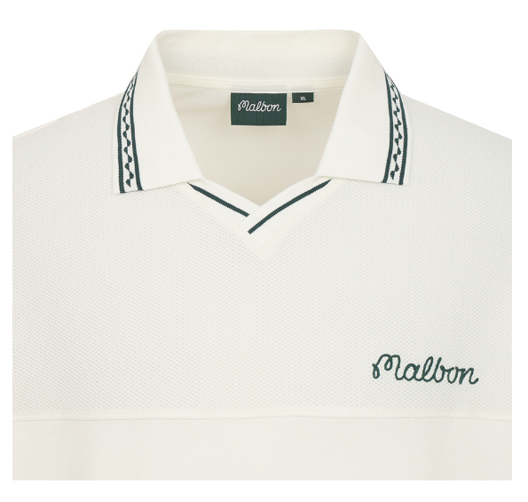 Malbon Golf Men’s Casual Letter Print Polo Shirt