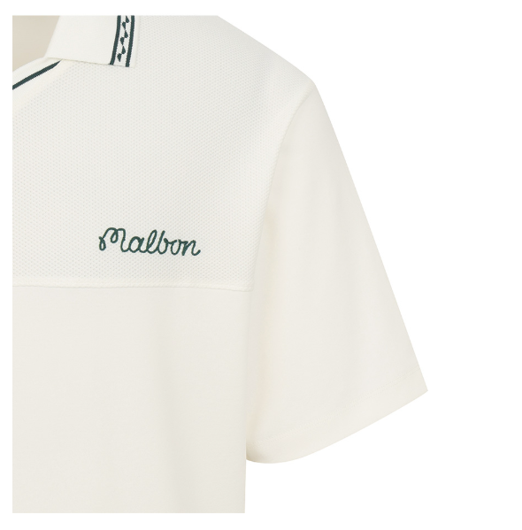 Malbon Golf Men’s Casual Letter Print Polo Shirt