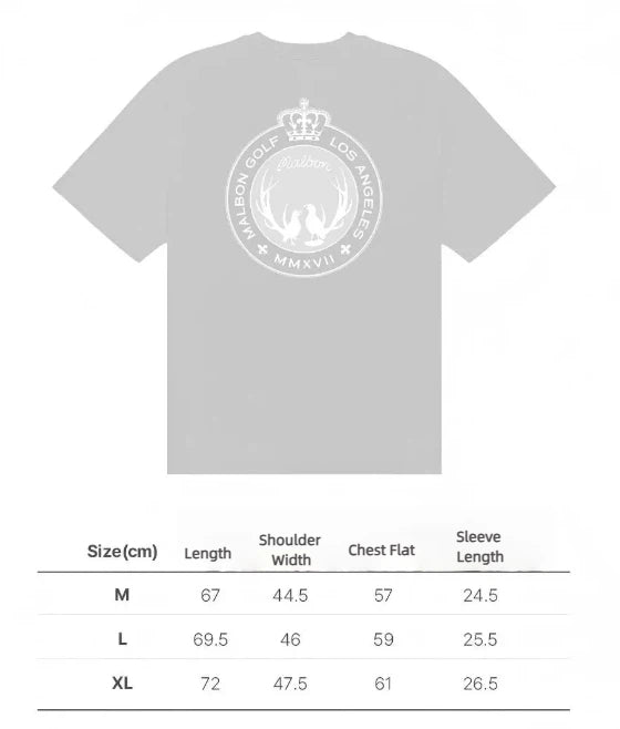 Malbon Golf Men’s Relaxed Fit Cotton Graphic T-Shirt