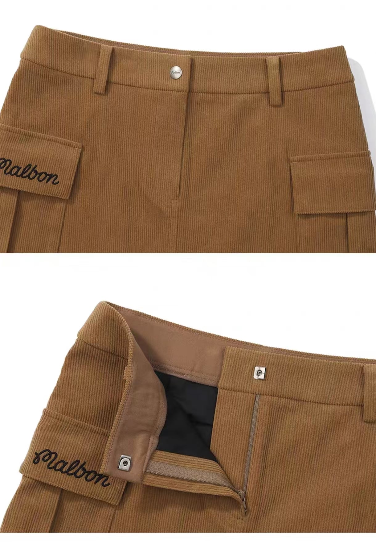 Malbon Golf Women’s Corduroy Cargo A-Line Skort