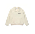 Malbon Women Golf Polo Sweatshirt Stand Collar Casual Jacket 2025 Autumn Winter Beige front view