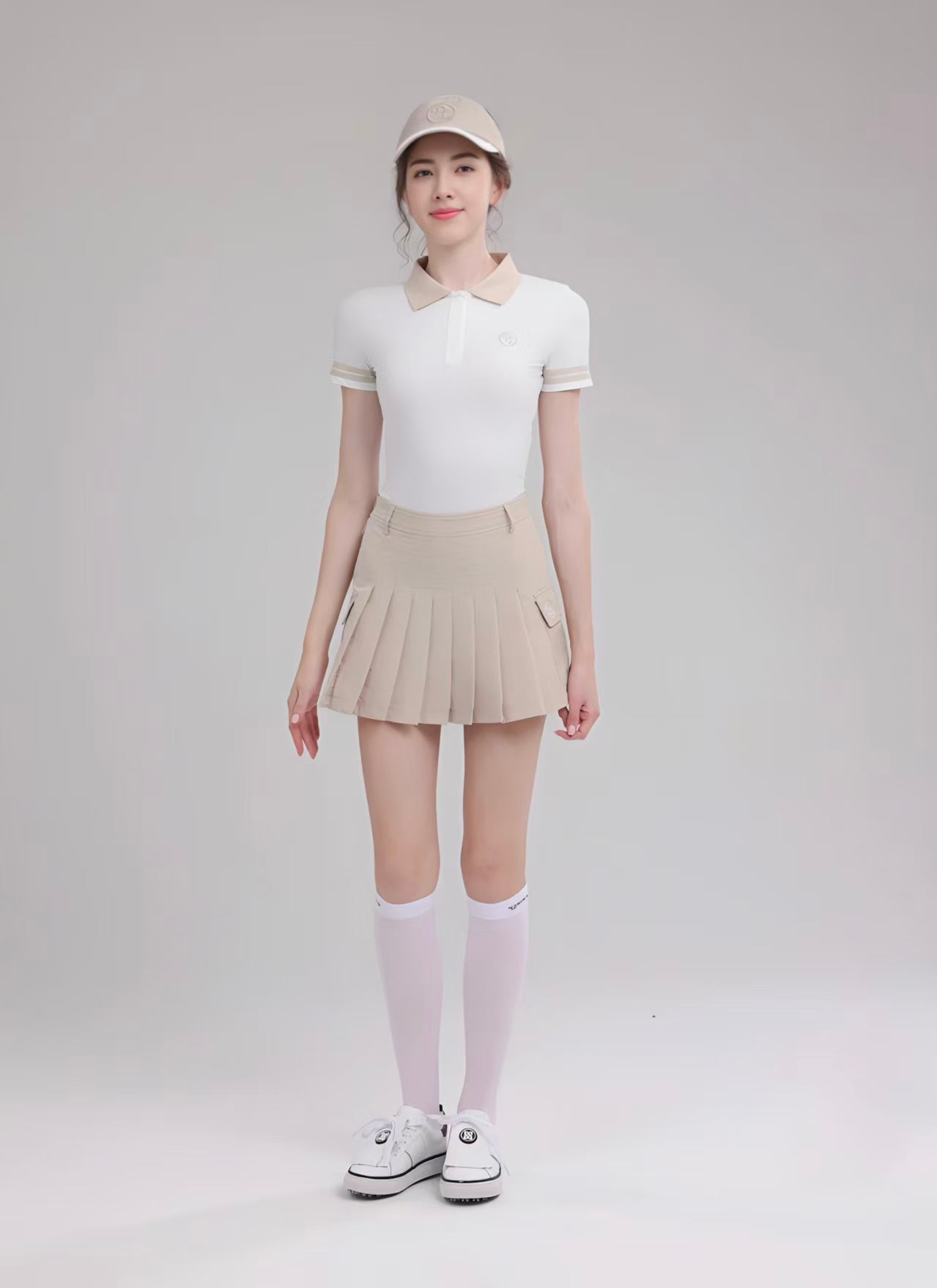 Women’s Summer Quick-Dry Golf Tennis Shirt Skirt Set