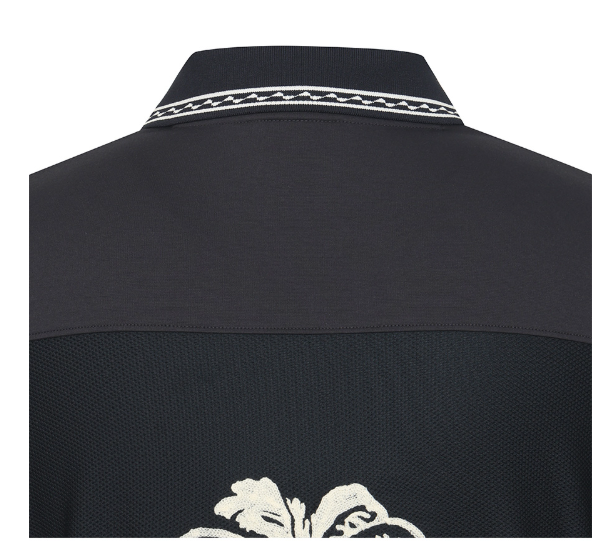Malbon Golf Men’s Casual Letter Print Polo Shirt