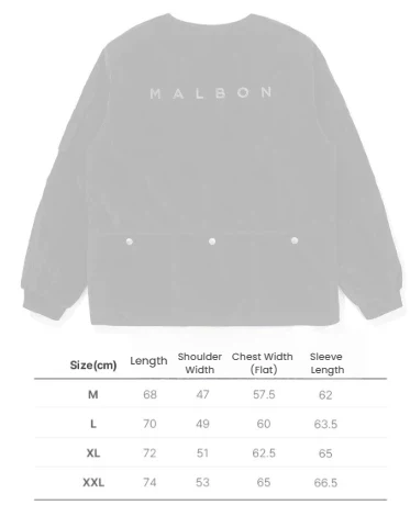 Malbon Men's Padded Winter Golf Jacket - Insulated Outerwear White size chart