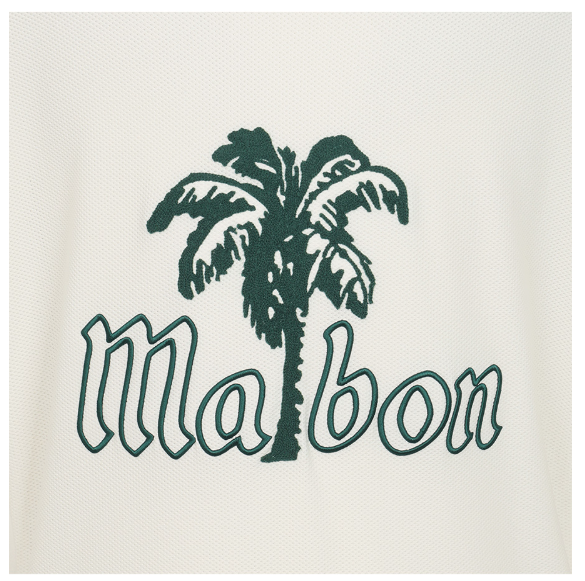 Malbon Golf Men’s Casual Letter Print Polo Shirt