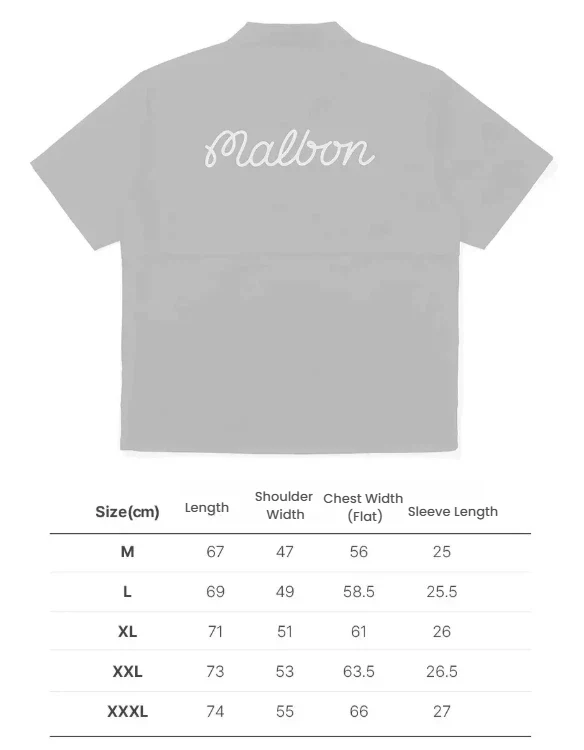 Malbon Men Golf Polo Shirt Breathable Quick Dry Tee 2025 Black 블랙 사이즈 차트