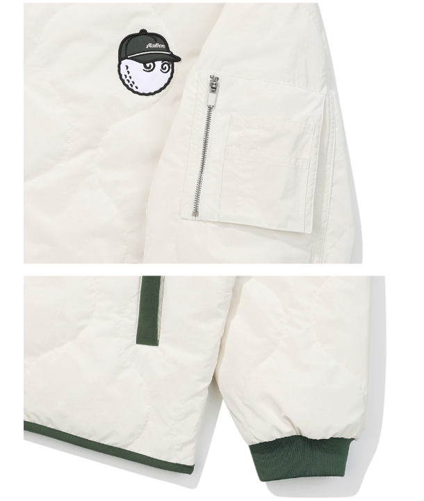 Malbon Golf Men’s Full-Zip Insulated Padded Jacket