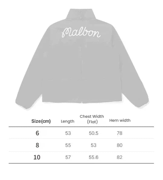Malbon Women Golf Windbreaker Jacket Zip Hooded 2026 White 화이트 사이즈 차트