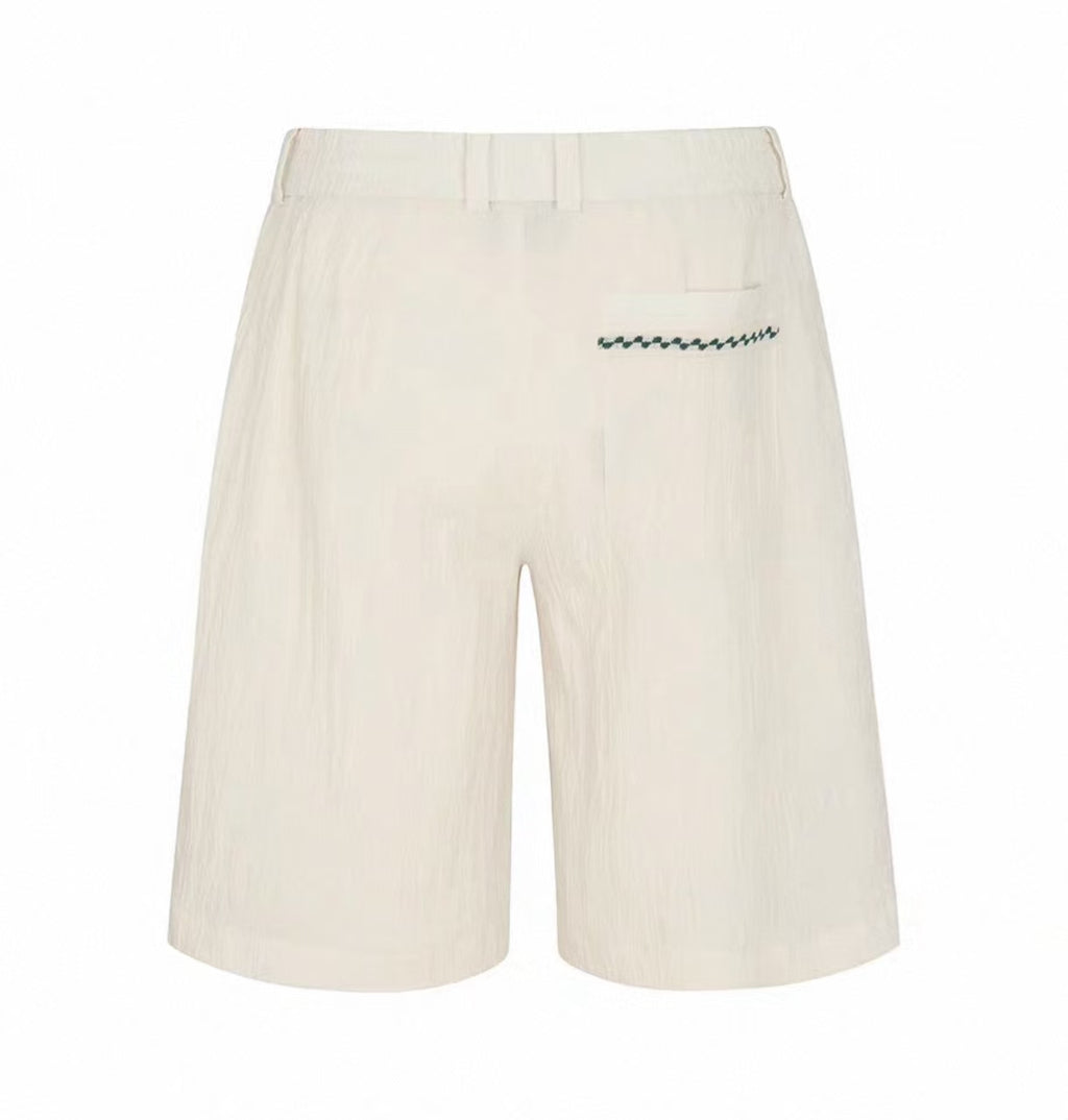 Malbon Golf Men’s Elastic Waist Athletic Shorts