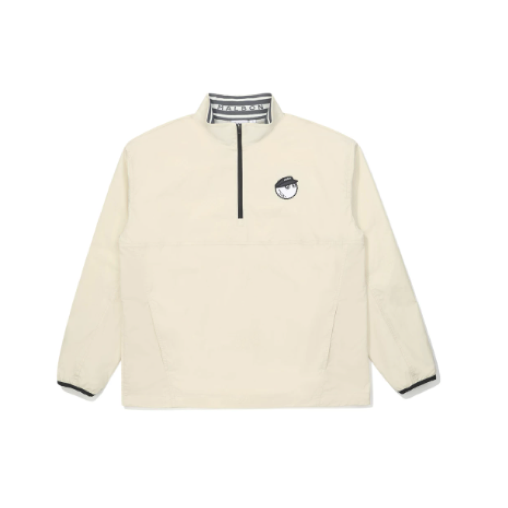 Malbon Lightweight Stretch Windproof Pullover Cream product view