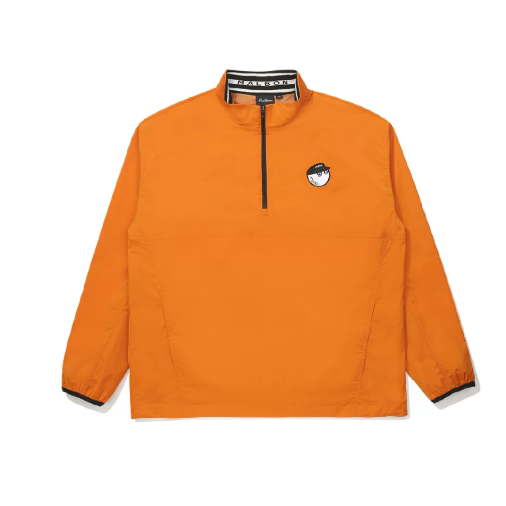 Malbon Lightweight Stretch Windproof Pullover Orange product view